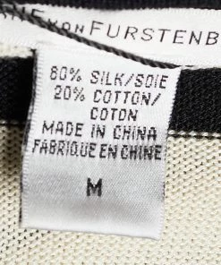 Diane Von Furstenberg Monochrome Cotton Silk Melina Cardigan M For Women -Diane Von Furstenberg shop luxury women diane von furstenberg used clothes p672167 003