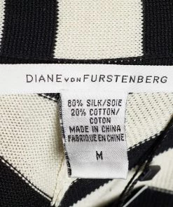 Diane Von Furstenberg Monochrome Cotton Silk Melina Cardigan M For Women -Diane Von Furstenberg shop luxury women diane von furstenberg used clothes p672167 004
