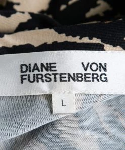 Diane Von Furstenberg Brown Animal Print Silk Jersey Melinda Jumpsuit L For Women -Diane Von Furstenberg shop luxury women diane von furstenberg used clothes p678045 005