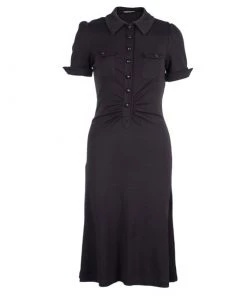 Diane Von Furstenberg Brown Wool Shirt Dress M For Women