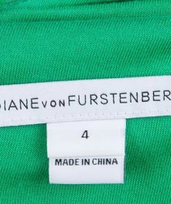 Diane Von Furstenberg Green Zarita Lace Dress S For Women -Diane Von Furstenberg shop luxury women diane von furstenberg used clothes p76188 005