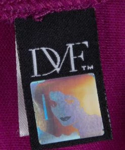 Diane Von Furstenberg Purple Wool Zip Detail Marchona Dress S For Women -Diane Von Furstenberg shop luxury women diane von furstenberg used clothes p77208 005