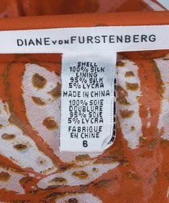 Diane Von Furstenberg Tupai Chiffon Wrap Dress M For Women -Diane Von Furstenberg shop luxury women diane von furstenberg used clothes p776 0008