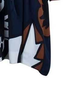 Diane Von Furstenberg Sheena Multicolor Silk Shirt Dress L For Women -Diane Von Furstenberg shop luxury women diane von furstenberg used clothes p785 005