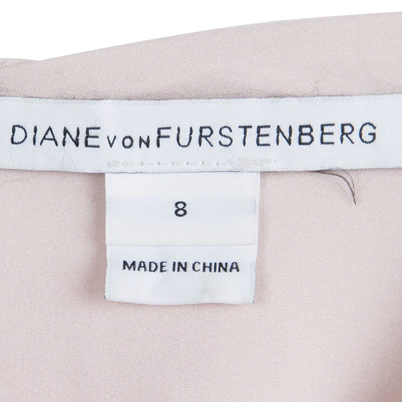 Diane Von Furstenberg Peach Sequin Embellished Menaro Blouse M For Women 5 Diane Von Furstenberg Peach Sequin Embellished Menaro Blouse M For Women - Image 5