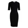 Diane Von Furstenberg Black Knit Saturn Sheath Dress XS For Women