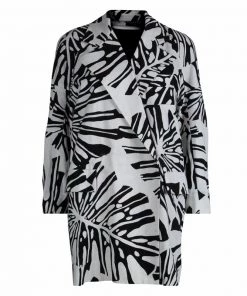 Diane Von Furstenberg Monochrome Cotton Canvas Oversized Laurel Blazer P For Women