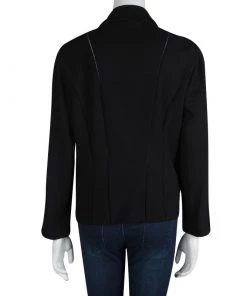 Diane Von Furstenberg Black Knit Jica Jacket XL For Women -Diane Von Furstenberg shop luxury women diane von furstenberg used clothes p84076 0003