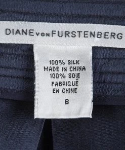 Diane Von Furstenberg Navy Blue Silk Lou Lou Skirt M For Women 9 Diane Von Furstenberg Navy Blue Silk Lou Lou Skirt M For Women -Diane Von Furstenberg shop luxury women diane von furstenberg used clothes p84511 005