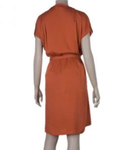 Diane Von Furstenberg Tangerine Mateo Dress L For Women -Diane Von Furstenberg shop luxury women diane von furstenberg used clothes p8455 003