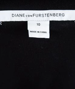 Diane Von Furstenberg Black Lace Zarita Scoop Dress L For Women -Diane Von Furstenberg shop luxury women diane von furstenberg used clothes p87761 005