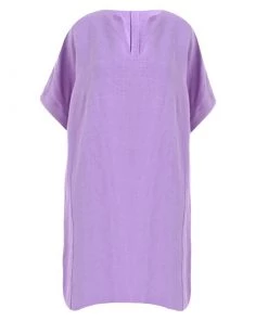 Diane Von Furstenberg Purple Oversized Silk Dress S For Women
