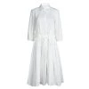 Diane Von Furstenberg White Cotton Poplin Cynthia Dress L For Women