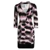 Diane Von Furstenberg Printed Silk Jersey Lindsey Mini Wrap Dress S For Women