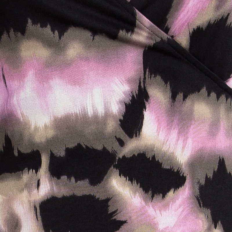 Diane Von Furstenberg Printed Silk Jersey Lindsey Mini Wrap Dress S For Women 4 Diane Von Furstenberg Printed Silk Jersey Lindsey Mini Wrap Dress S For Women - Image 4