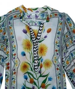 Diane Von Furstenberg Syrah Floral Cotton Top M For Women -Diane Von Furstenberg shop luxury women diane von furstenberg used clothes p9835 004