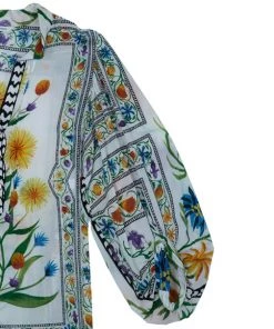 Diane Von Furstenberg Syrah Floral Cotton Top M For Women -Diane Von Furstenberg shop luxury women diane von furstenberg used clothes p9835 005