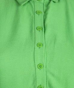 Diane Von Furstenberg Celery Green Crepe Belted Karin Shirt Dress M For Women -Diane Von Furstenberg shop luxury women diane von furstenberg used clothes p98983 004