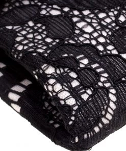 Diane Von Furstenberg Black Lace Envelope Clutch For Women -Diane Von Furstenberg shop luxury women diane von furstenberg used handbags p110063 010