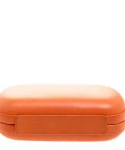 Diane Von Furstenberg Orange Leather Lytton Minaudiere Clutch For Women -Diane Von Furstenberg shop luxury women diane von furstenberg used handbags p113076 0006