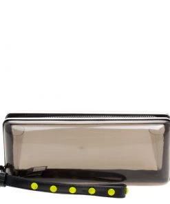 Diane Von Furstenberg Black Plexi Joia Minaudiere For Women