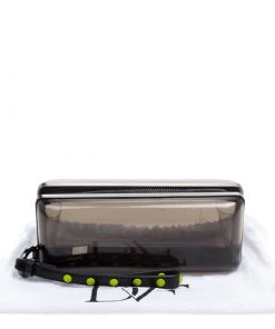 Diane Von Furstenberg Black Plexi Joia Minaudiere For Women -Diane Von Furstenberg shop luxury women diane von furstenberg used handbags p114081 0010