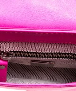 Diane Von Furstenberg Pink Leather Mini Harper Crossbody Bag For Women -Diane Von Furstenberg shop luxury women diane von furstenberg used handbags p119817 007