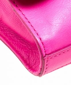 Diane Von Furstenberg Pink Leather Mini Harper Crossbody Bag For Women -Diane Von Furstenberg shop luxury women diane von furstenberg used handbags p119817 011