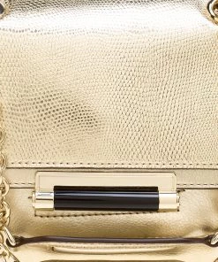 Diane Von Furstenberg Metallic Gold Lizard Embossed Leather 440 Mini Shoulder Bag For Women 15 Diane Von Furstenberg Metallic Gold Lizard Embossed Leather 440 Mini Shoulder Bag For Women -Diane Von Furstenberg shop luxury women diane von furstenberg used handbags p127522 005