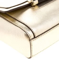 Diane Von Furstenberg Metallic Gold Lizard Embossed Leather 440 Mini Shoulder Bag For Women 20 Diane Von Furstenberg Metallic Gold Lizard Embossed Leather 440 Mini Shoulder Bag For Women -Diane Von Furstenberg shop luxury women diane von furstenberg used handbags p127522 010