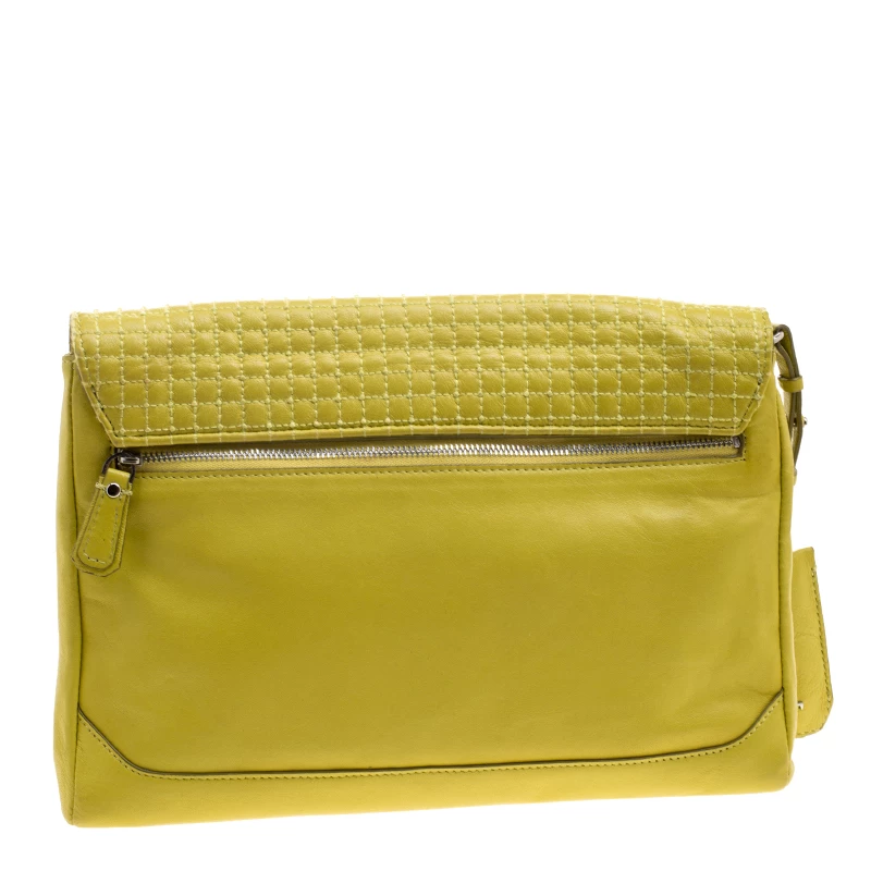 Diane Von Furstenberg Yellow Leather Mimosa Clutch For Women 4 Diane Von Furstenberg Yellow Leather Mimosa Clutch For Women - Image 4
