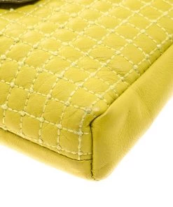 Diane Von Furstenberg Yellow Leather Mimosa Clutch For Women 22 Diane Von Furstenberg Yellow Leather Mimosa Clutch For Women -Diane Von Furstenberg shop luxury women diane von furstenberg used handbags p131744 0011