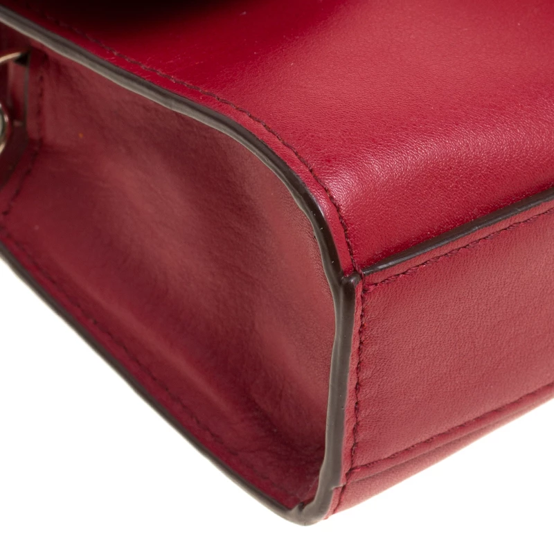 Diane Von Furstenberg Red Leather Micro Mini Sutra Shoulder Bag For Women 10 Diane Von Furstenberg Red Leather Micro Mini Sutra Shoulder Bag For Women - Image 10