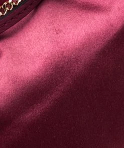 Diane Von Furstenberg Cerise Satin Mini Love Power Drawstring Bucket Bag For Women -Diane Von Furstenberg shop luxury women diane von furstenberg used handbags p177965 007