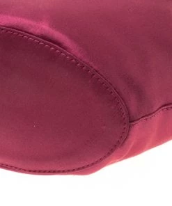 Diane Von Furstenberg Cerise Satin Mini Love Power Drawstring Bucket Bag For Women -Diane Von Furstenberg shop luxury women diane von furstenberg used handbags p177965 008