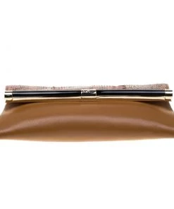 Diane Von Furstenberg Python And Leather 440 Envelope Clutch For Women -Diane Von Furstenberg shop luxury women diane von furstenberg used handbags p183597 007