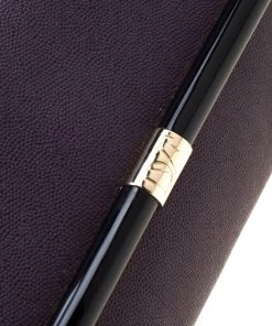 Diane Von Furstenberg Purple Leather 440 Envelope Clutch For Women -Diane Von Furstenberg shop luxury women diane von furstenberg used handbags p211083 008