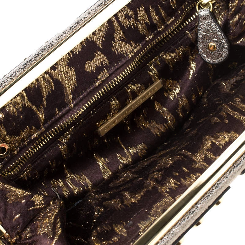 Diane Von Furstenberg Metallic Studded Leather Hayworth Clutch For Women 7 Diane Von Furstenberg Metallic Studded Leather Hayworth Clutch For Women - Image 7