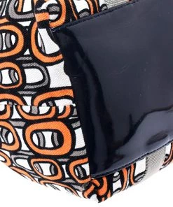 Diane Von Furstenberg Multicolor Patent Leather And Canvas Kaya Tote For Women -Diane Von Furstenberg shop luxury women diane von furstenberg used handbags p235467 007