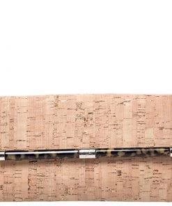 Diane Von Furstenberg Beige Cork Fabric Envelope Clutch For Women