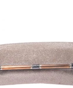 Diane Von Furstenberg Metallic Lame Fabric 440 Envelope Clutch For Women