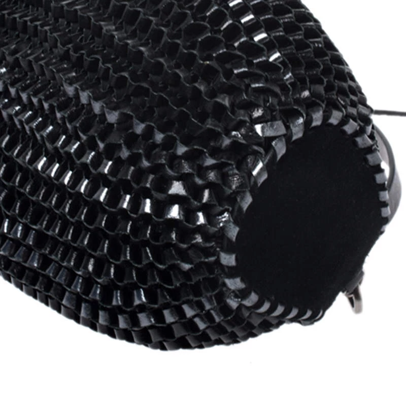 Diane Von Furstenberg Metallic Black Chainlink Leather Stephanie Shoulder Bag For Women 11 Diane Von Furstenberg Metallic Black Chainlink Leather Stephanie Shoulder Bag For Women - Image 11