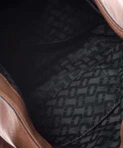 Diane Von Furstenberg Brown Synthetic Leather Iggy Shoulder Bag For Women -Diane Von Furstenberg shop luxury women diane von furstenberg used handbags p273312 003