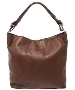 Diane Von Furstenberg Brown Synthetic Leather Iggy Shoulder Bag For Women -Diane Von Furstenberg shop luxury women diane von furstenberg used handbags p273312 004