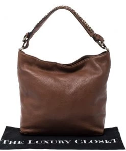 Diane Von Furstenberg Brown Synthetic Leather Iggy Shoulder Bag For Women -Diane Von Furstenberg shop luxury women diane von furstenberg used handbags p273312 005