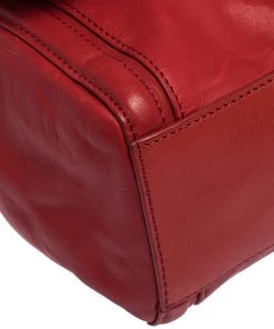 Diane Von Furstenberg Red Leather New Harper Satchel For Women -Diane Von Furstenberg shop luxury women diane von furstenberg used handbags p287477 002