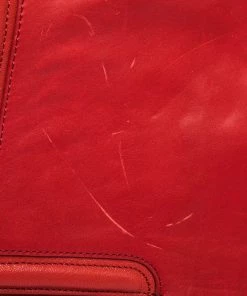 Diane Von Furstenberg Red Leather New Harper Satchel For Women -Diane Von Furstenberg shop luxury women diane von furstenberg used handbags p287477 012