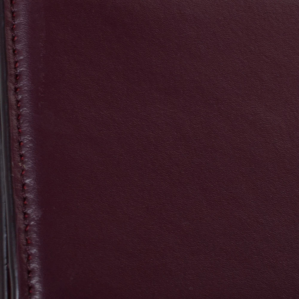 Diane Von Furstenberg Burgundy Leather Flap Shoulder Bag For Women 5 Diane Von Furstenberg Burgundy Leather Flap Shoulder Bag For Women - Image 5