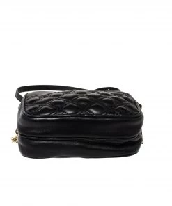 Diane Von Furstenberg Black Leather Crossbody Bag For Women -Diane Von Furstenberg shop luxury women diane von furstenberg used handbags p302026 003
