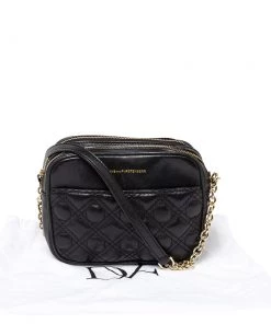 Diane Von Furstenberg Black Leather Crossbody Bag For Women -Diane Von Furstenberg shop luxury women diane von furstenberg used handbags p302026 010